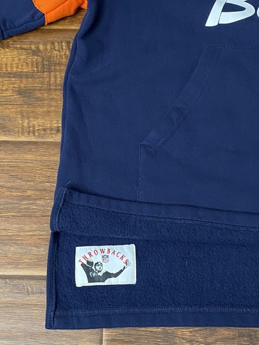Chicago Bears Mitchell & Ness Mens Embroidered Short Sleeve Sweatshirt Hoodie L - Picture 7 of 12