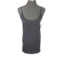 One Step Up Womens Black Seamless Stretchy Tank Cami Dress Size Large XL
