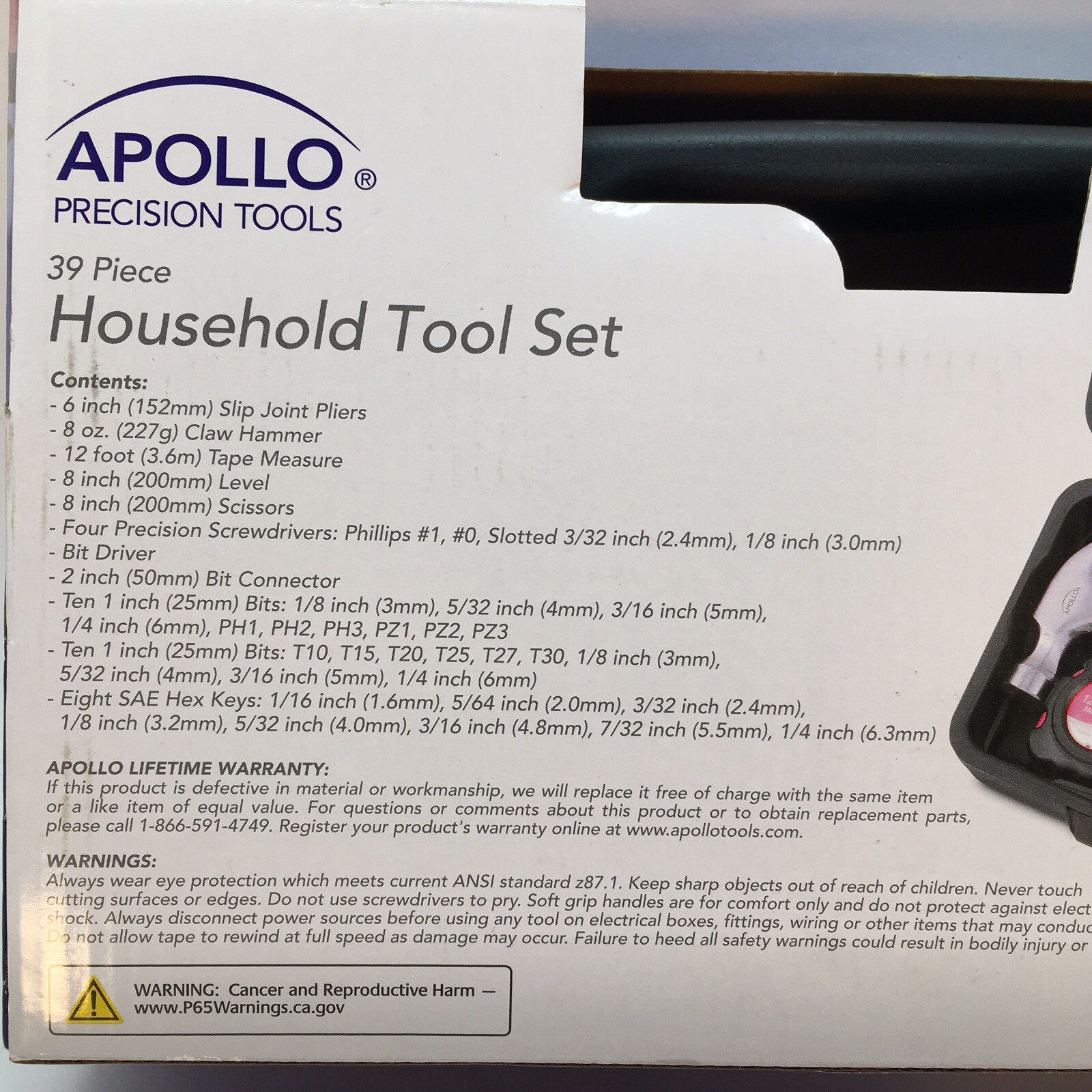 Apollo Precision Apollo Precision Tools 39 Piece Household Tool Set - Pink - Hard Case ...