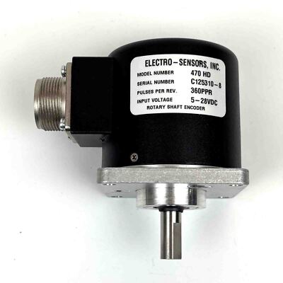Electro-Sensors Inc. Rotary Shaft Encoder Drehgeber Model 470 HD 5-28Vdc, unused
