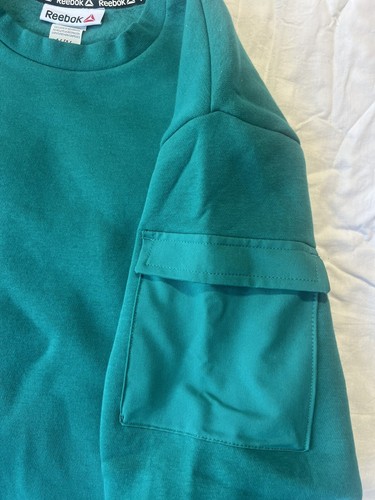 Reebok Youth Boys Green Athletic Fleece Crewneck Long Sleeve Sweatshirt XL 14/16 - Picture 4 of 11