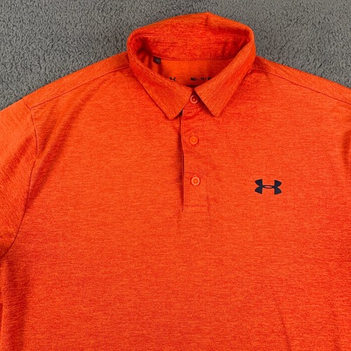 Under Armour Shirt Herren Medium Orange Playoff Polo Performance Golf Heather