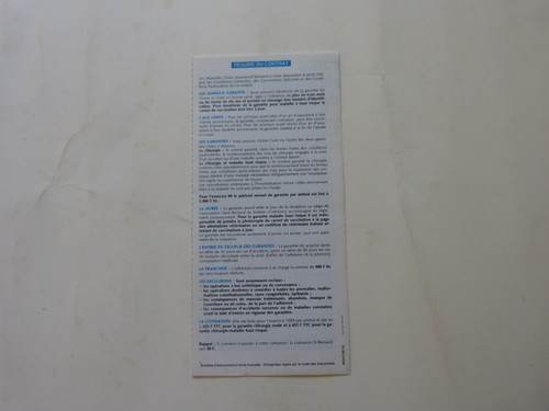 prospectus TINTIN MILOU / assurance des animaux de compagnie 1989 - Imagen 2 de 4