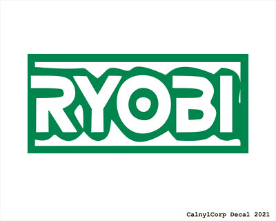 Vinyl Decal Sticker For RYOBI Tools - 4x1 Inch, Lime Green, Customize Your Gear!
