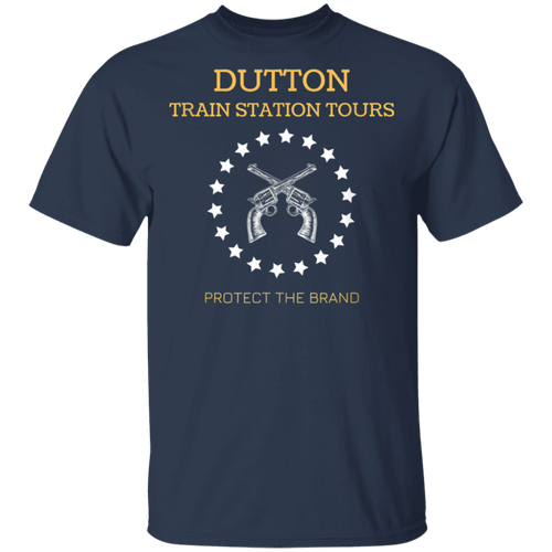 Men's Dutton Train Station Tours Yellowstone T-Shirt S-6XL Cotton Shirts - Picture 2 of 11