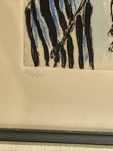 Vintage Esrog & Lulav Lithograph By Ira Moskowitz Hand Signed & Numbered - Picture 4 of 10