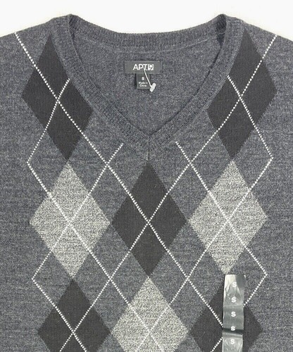 Men's New APT.9 Long Sleeve V-Neck Sweaters Size Small - Choice Color - Picture 4 of 9