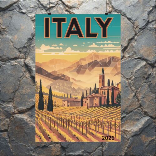 Italy Landscape Matte Poster, Wall Art, Travel Decor, Italian Home Accent Gift - Picture 22 of 25