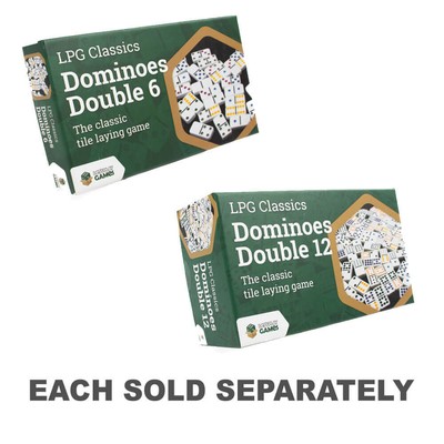LPG Classics Dominoes Classic Tile Laying Board Game Come with Travel Bag