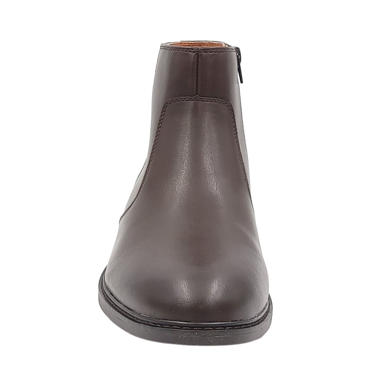 Alfani Men Liam Side Zip Dress Boots Size US 7.5M Espresso Brown Faux Leather Alfani Men main image 3