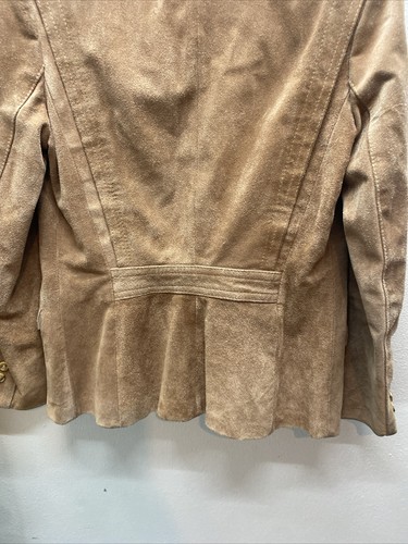 Winlit By Listeff Fashions Inc Vintage Brown Size 6 Suede Jacket Defect - Picture 13 of 15