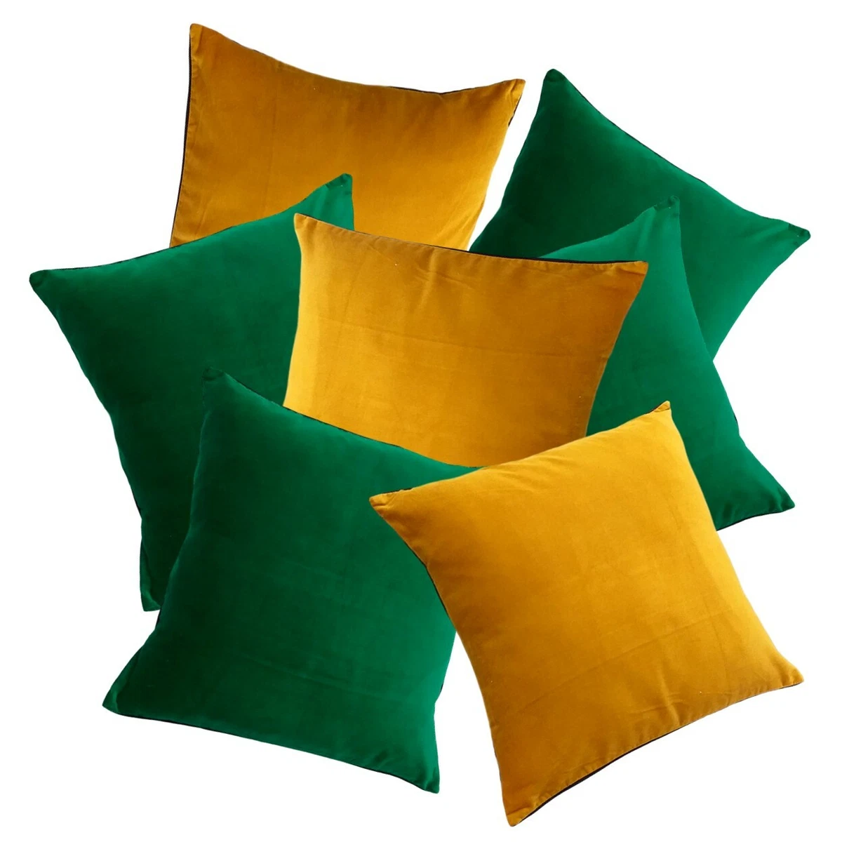 Velvet top scatter cushions