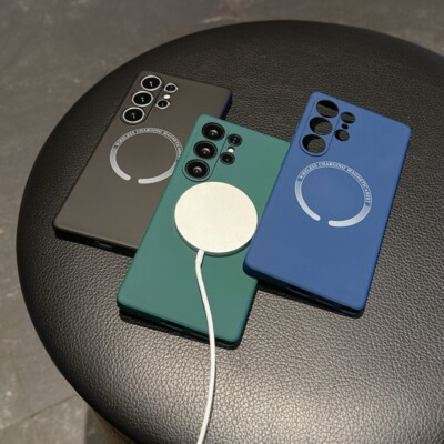 Magsafe Hülle für Samsung S25 S24 Ultra S23 FE S22 A55 A15 A54 Magnetic TPU Case