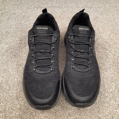 Skechers D'LUX Walker Pensive Shoes Mens Size 12 Black Running