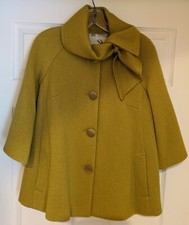 Tabitha Anthropologie Womens Size S Mustard Yellow Wool Blend Blazer Jacket