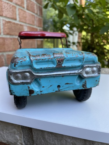 NYLINT FORD RANCH TRUCK STEEL TOY FOR PARTS OR RESTORE 14" LONG Barn Find As Is - Picture 11 of 12