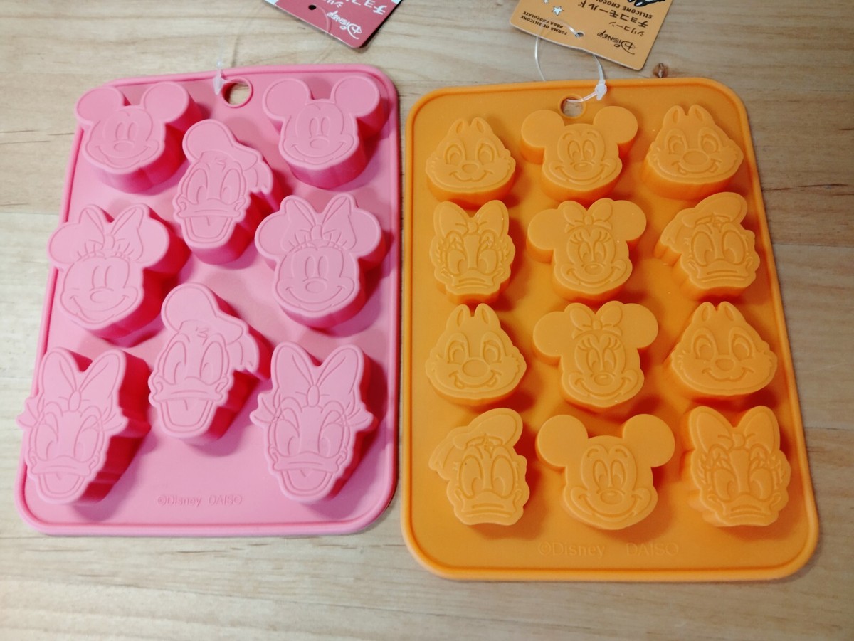 Lot Disney Mickey Minnie Mouse Silicone Chocolate MOLD Daiso