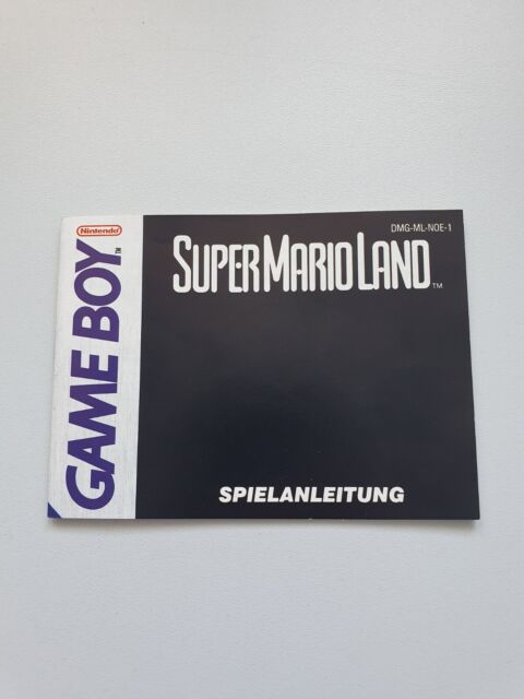 Super Mario Land 1 Spielanleitung Anleitung - Nintendo GameBoy Classic Game Boy