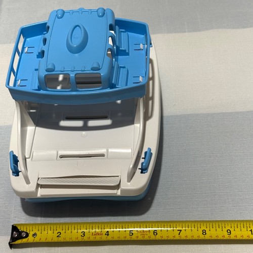 Green Toys Fahrzeug Fähre Boot blau-weiß Badewannenspielzeug Made in USA - Bild 13 von 16