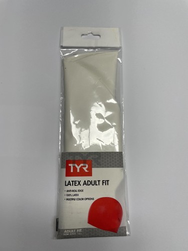 TYR Latex Swim Cap White USA - Bild 2 von 3