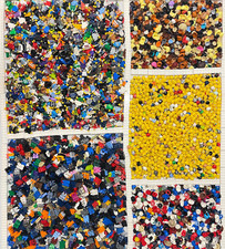LEGO 150 UNBUILT MINIFIGURES 150 Heads, 150 Torsos, 150 Legs, 75 Hair, 75 Hat 