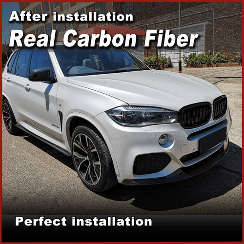 Labio delantero de carbono divisor labio alerón delantero se adapta a BMW X5 F15 paquete M 14-18 - Imagen 3 de 12