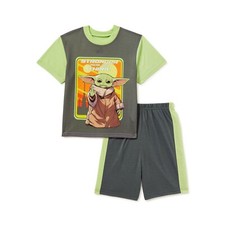 Baby Yoda Pajamas Star Wars Boy Girl Shorts T Shirt Set 7 8 M Mandalorian Grogu