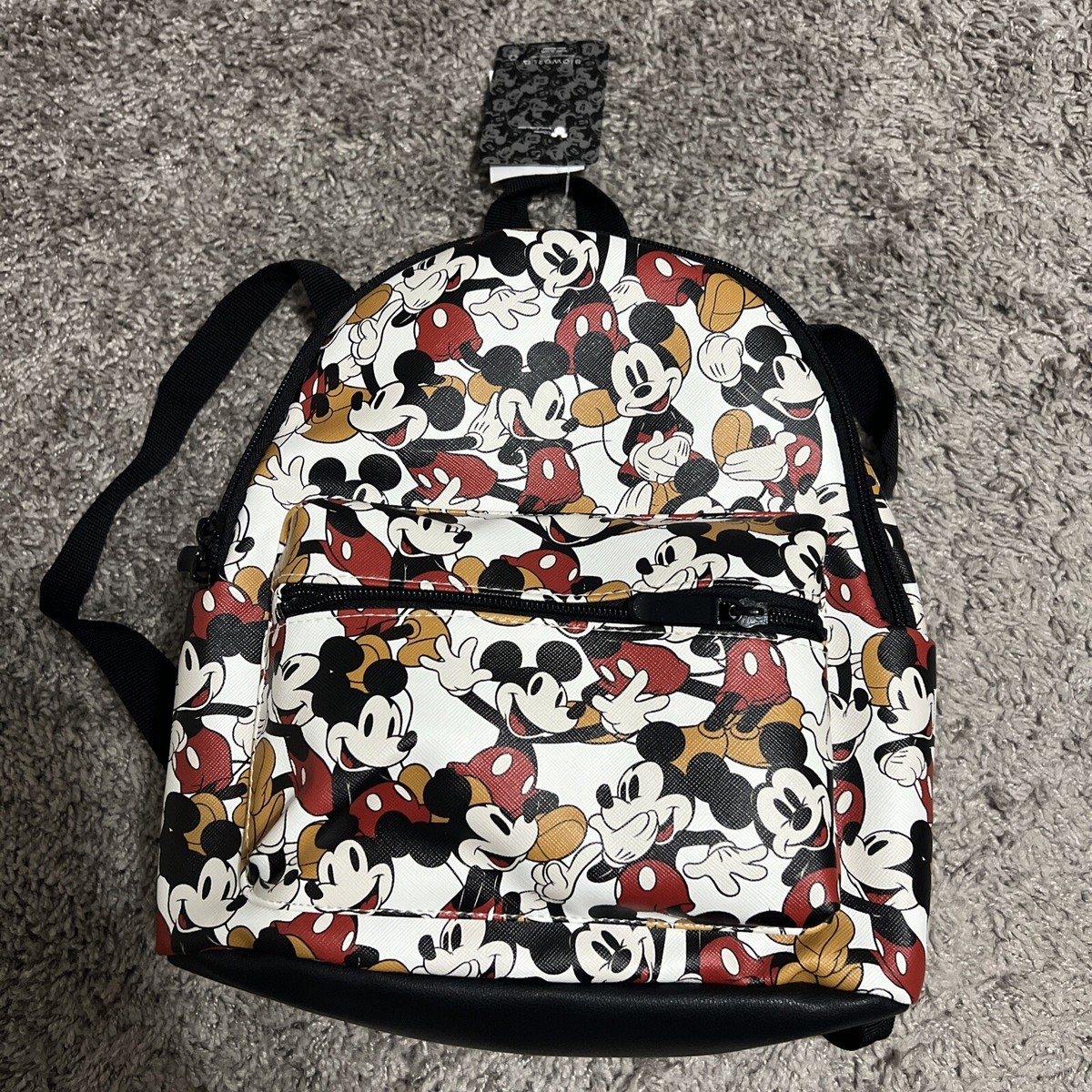 Bioworld Disney New Backpack Multi Color Laughing MICKEY 