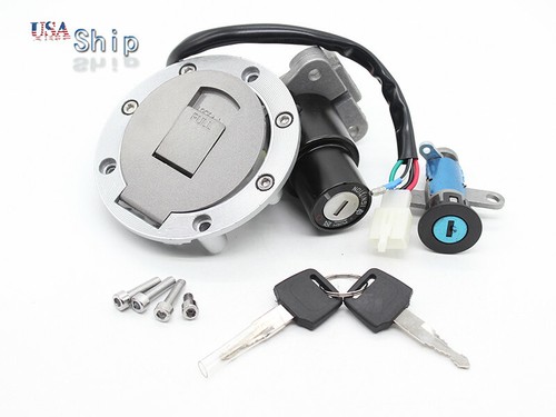 FXCNC Ignition Switch Lock Set Fuel Gas Cap For Yamaha TZR125 TZR150 TZM150/850 - Picture 3 of 9