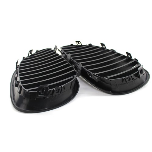 LR Matte Black Grille For BMW E60 E61 M5 Look 5 Series 03-09 ABS - Bild 3 von 9
