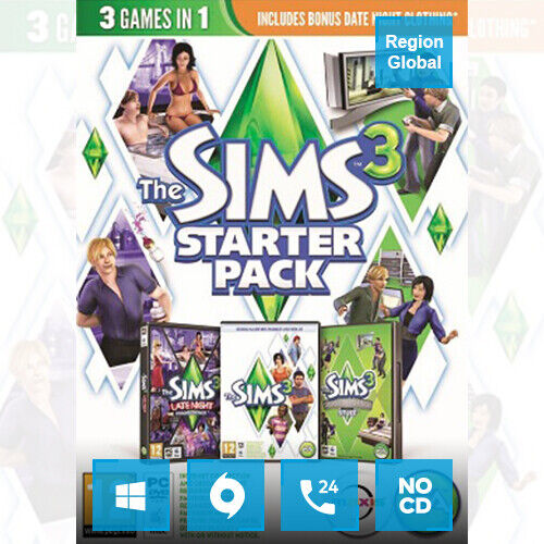 Los Sims 3 Starter Pack para PC Juego Origin Cd Key Region Free - Imagen 1 de 1