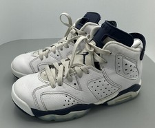 Air Jordan 6 Retro GS Midnight Navy 384661-141 Size 5.5Y / 7 Women