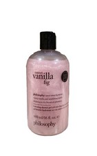 Philosophy Sweet Vanilla Fig Shampoo Shower Gel Bubble Bath 16 oz Sealed