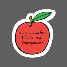 Teacher Sticker Superpower Waterproof