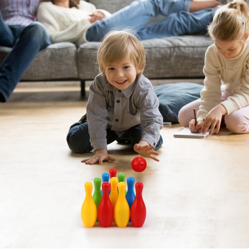 Bowling Game Indoor Office Decorate Display Set Child Bowling - Picture 7 of 12