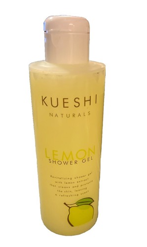 Kueshi Naturals Revitalising Lemon/Chamomile Shower Gel Vegan 6.76 oz NWOB