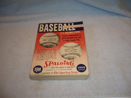 1954 thru 1959 The Sporting News Official Baseball Guide Books - Spink free ship - Picture 5 of 7