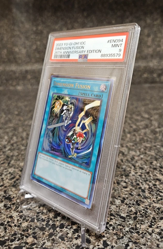 PSA 9 Mint Dimension Fusion IOC-EN094 YuGiOh Invasion Of Chaos 25th Anniversary - Image 4 of 4