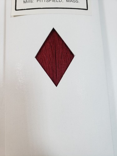 Rice's Waxed Silamide Skeins Hand Sewing Thread 675 Yds, Dark Red #7265 Size A - Picture 2 of 4