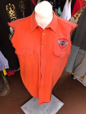 Laughlin Rally Vintage 2003 Men's Vest Demim Made in USA size 4XL