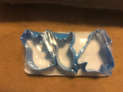Kelloggs Rice Krispies Treats COOKIE CUTTERS Blue Penguin Seal Bear Promo 2007
