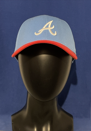 New Era 39THIRTY MLB Atlanta Braves Lt Blue Crown/Red Visor Hat Cap Adult M/L - Bild 2 von 9