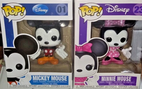🔥 NEW Funko Pop! Vinyl Disney Minnie Mouse #23 Mickey #01 BOTH Vaulted LOT 🔥