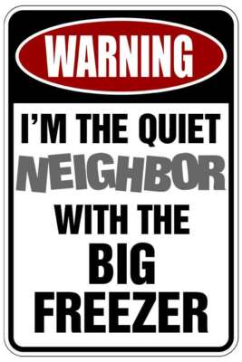 BIG FREEZER sign Metal funny man cave HOUSE decor N1085