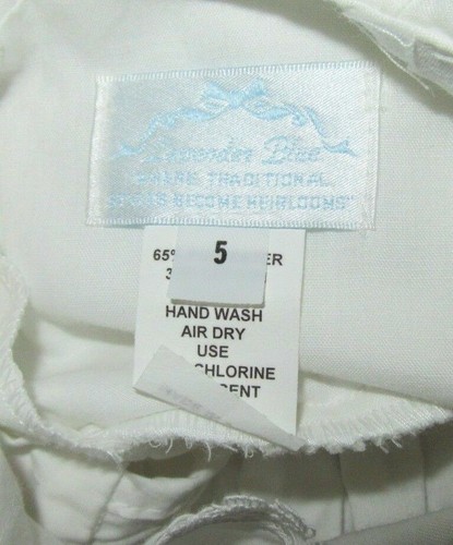 VTG Lavender Blue Embroidered Christmas Dress size 5 - Picture 8 of 10