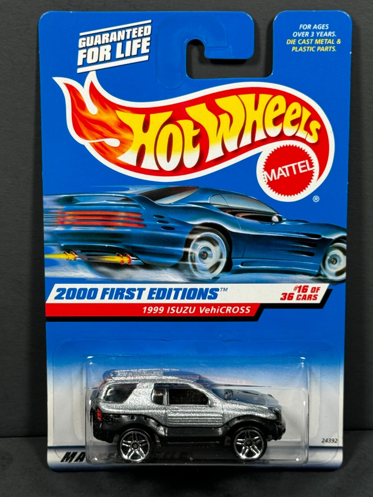 HOT WHEELS 2000 1999 Isuzu Vehicross  #16/36, Gray, First Editions