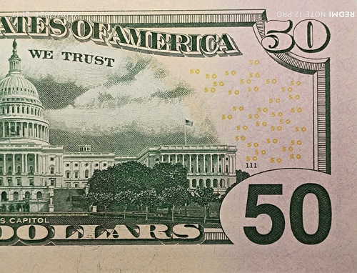 BINARY Serial Number $50 FRN 2013, MB 06060006 D, VF condition - Picture 9 of 10