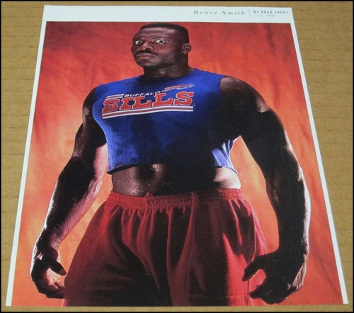 1997 Bruce Smith SI Magazine 1991 Photo Clipping Buffalo Bills 5"x7.25" HOF - Picture 2 of 3