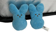 Just Born PEEPS Easter Bunny 6" Plush Bunnies Set of 2 Blue Spring
