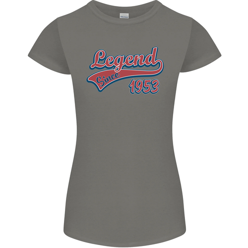 Legend Since 72nd Birthday 1953 Womens Petite Cut T-Shirt - 第 24/60 張圖片